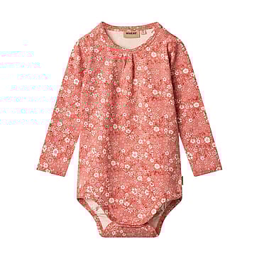 WHEAT Body Long Sleeve Liv Coral Flowers Str 62/3 m