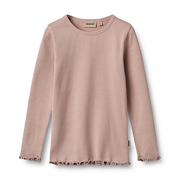 WHEAT T-Shirt Long Sleeve Ida Rose Powder Str 122/7 år