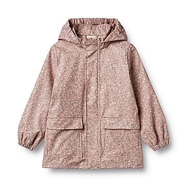 WHEAT Rainwear Ollo Jacket Powder Flower Meadow Str 110/5 år
