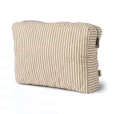 WHEAT Wash Bag Ziggi Cappucino Stripe Large