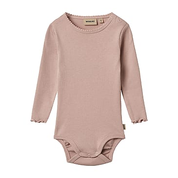 WHEAT Body Long Sleeve Regitze 2-pak Rose Powder Str 80/12 m