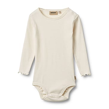 WHEAT Body Long Sleeve Regitze 2-pak Ivory Str 92/2 år