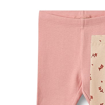 WHEAT Leggings Jules 2-pak Rose Water Flowers Str 68/6 m