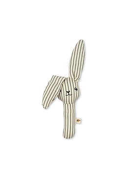 Konges Sløjd Bunny Hand Rattle Tea Stripe 0+ mdr.