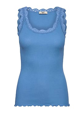 Rosemunde Lace Tank Top Azure Blue L