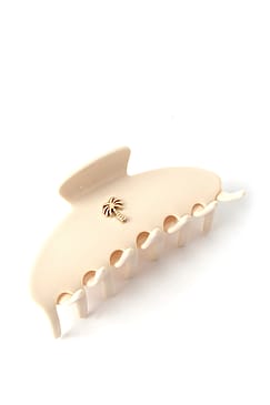 Fan Palm Hair clips Ivory