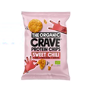 The Organic Crave Økologiske protein chips sweet chili 30 g