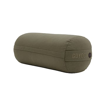 GOYOGI Calm Organic Cotton Yoga Bolster Dark Olive