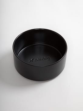 nordog Madskål i Keramik Sort