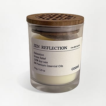 COOHÉ I'M OK Soy Wax Aroma Candle Zen Reflection 150 g