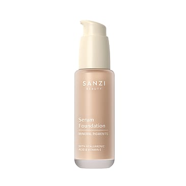 Sanzi Beauty Serum Foundation Mineral Pigments 05 Medium Neutral Golden