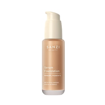 Sanzi Beauty Serum Foundation Mineral Pigments 06 Medium Neutral Warm Golden