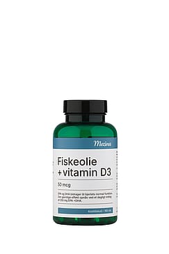 Mezina Fiskeolie + Vitamin D3 50 mcg 160 stk