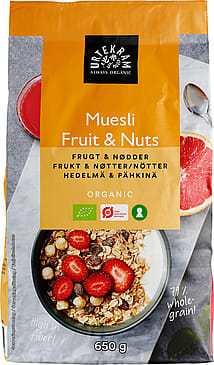 Urtekram Mysli Fruit & Nuts Ø 650 g