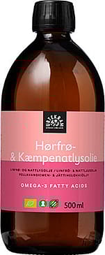 Urtekram Hørfrø- & kæmpenatlysolie Ø 500 ml