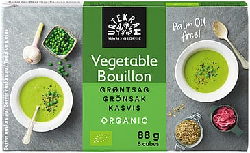 Urtekram Boullion m. grøntsager Ø 8 stk. á 11 g