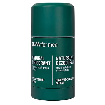 Zew for Men Natural Deodorant Black Chaga