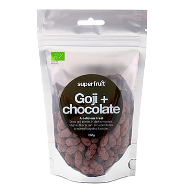 Superfruit Gojibær m. chokolade Ø 200 g