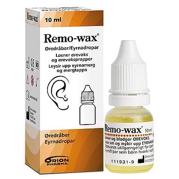 Remo-wax Øredråber u. sprøjte 10 ml