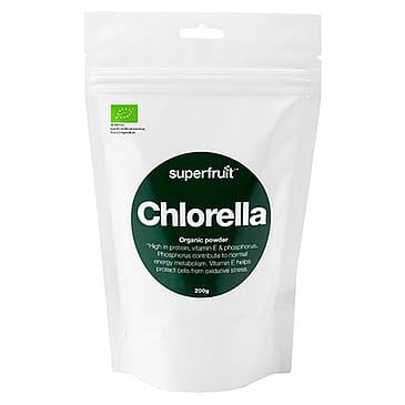 Superfruit Chlorella pulver Ø 200 g