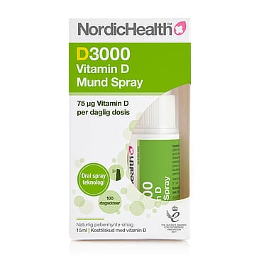 Nordic Health D3000 Vitamin D mundspray 15 ml