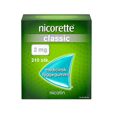 Nicorette® Classic 2 mg medicinsk tyggegummi 210 stk.
