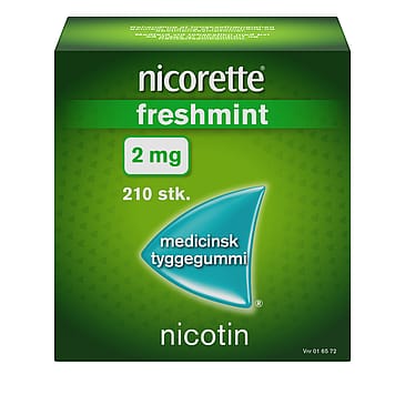Nicorette® Freshmint 2 mg medicinsk tyggegummi 210 stk.