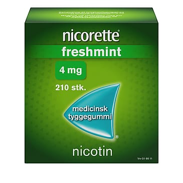 Nicorette® Freshmint 4 mg medicinsk tyggegummi 210 stk.