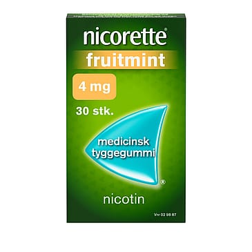Nicorette® Fruitmint 4 mg medicinsk tyggegummi 30 stk.