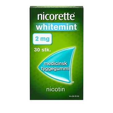 Nicorette® Whitemint 2 mg medicinsk tyggegummi 30 stk.