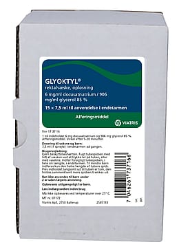 Glyoktyl Klysma 6+906 mg/ml 15 x 7,5 ml