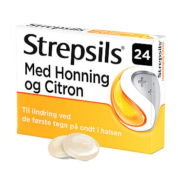 Strepsils Honning og Citron, sugetabletter 24 tabl.