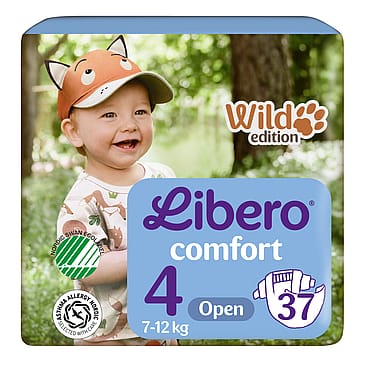Libero Comfort Åbne Bleer Str. 4, 7-12 kg - 37 stk
