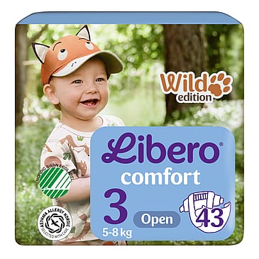 Libero Comfort Åbne Bleer Str. 3, 5-8 kg - 43 stk