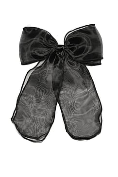 KICKS Beauty Sheer Satin Bow Black