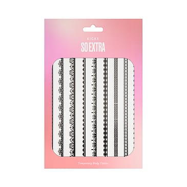 KICKS Beauty Temporary Body Tattoo Black
