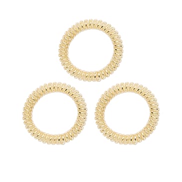 KICKS Beauty Hair Ties Spiral 3-pack Silver