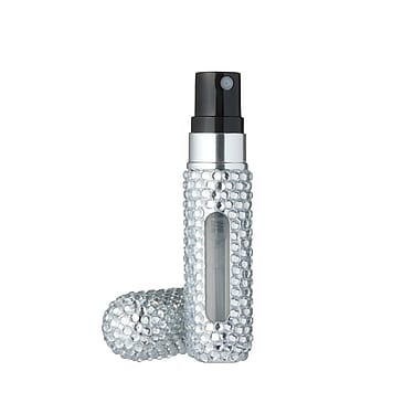 KICKS Beauty Perfume Atomizer Rhinestoes Silver