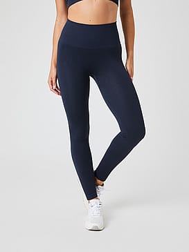 Björn Borg Studio Seamless Ribbed Tights Blå L