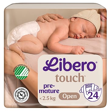 Libero Touch Åbne Bleer Premature Premature, 24 stk.