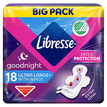 Libresse Ultra Night Extra Wide 18 stk