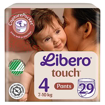 Libero Touch Bukseble Str. 4, 7-10 kg - 29 stk