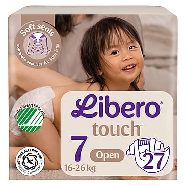 Libero Touch Åbne Bleer Str. 7, 16-26 kg - 27 stk