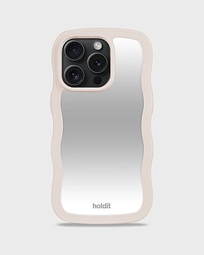 HOLDIT Wavy Case 12/12 Pro Light Beige Mirror 15 Pro