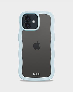 HOLDIT Wavy Case iPhone 12/12 Pro Mineral Blue/Transparent