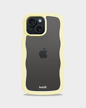 HOLDIT Wavy Case iPhone 15/14/13 Lemonade/Transparent