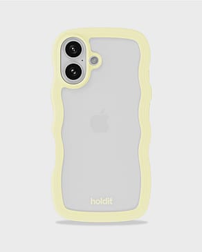 HOLDIT Wavy Case iPhone 16 Lemonade/Transparent