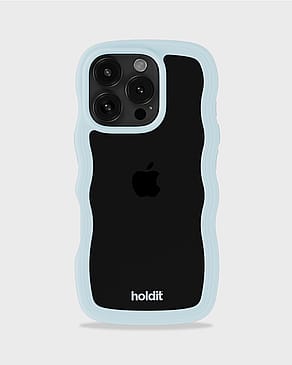 HOLDIT Wavy Case iPhone 16 Pro Max Mineral Blue/Transparent