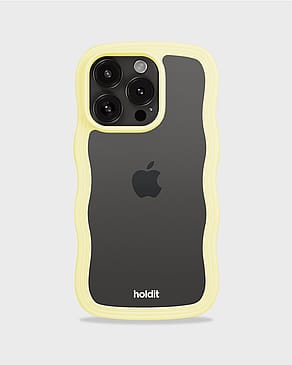 HOLDIT Wavy Case iPhone 15 Pro Max Lemonade/Transparent