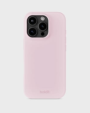 HOLDIT Silicone Case iPhone 16 Pro Pale Pink